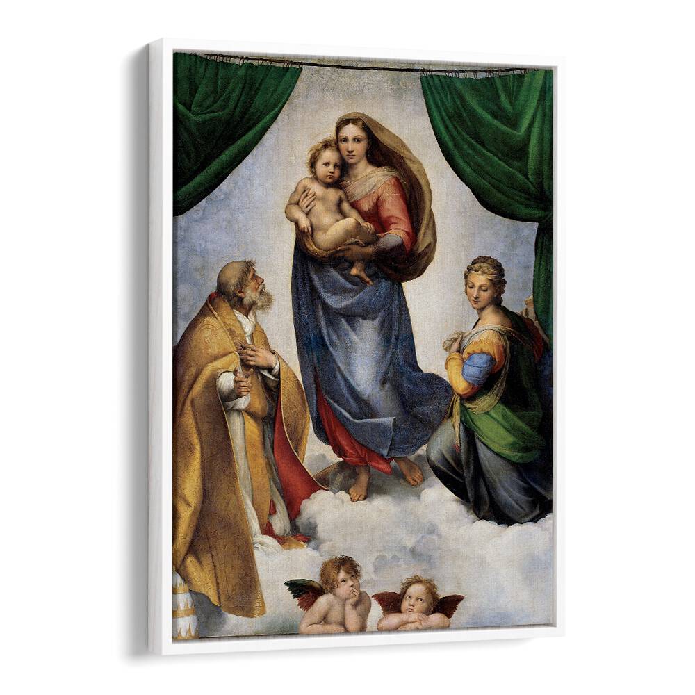 THE SISTINE MADONNA (1512) BY RAPHAEL RAFFAELLO , VINTAGE PAINTINGS