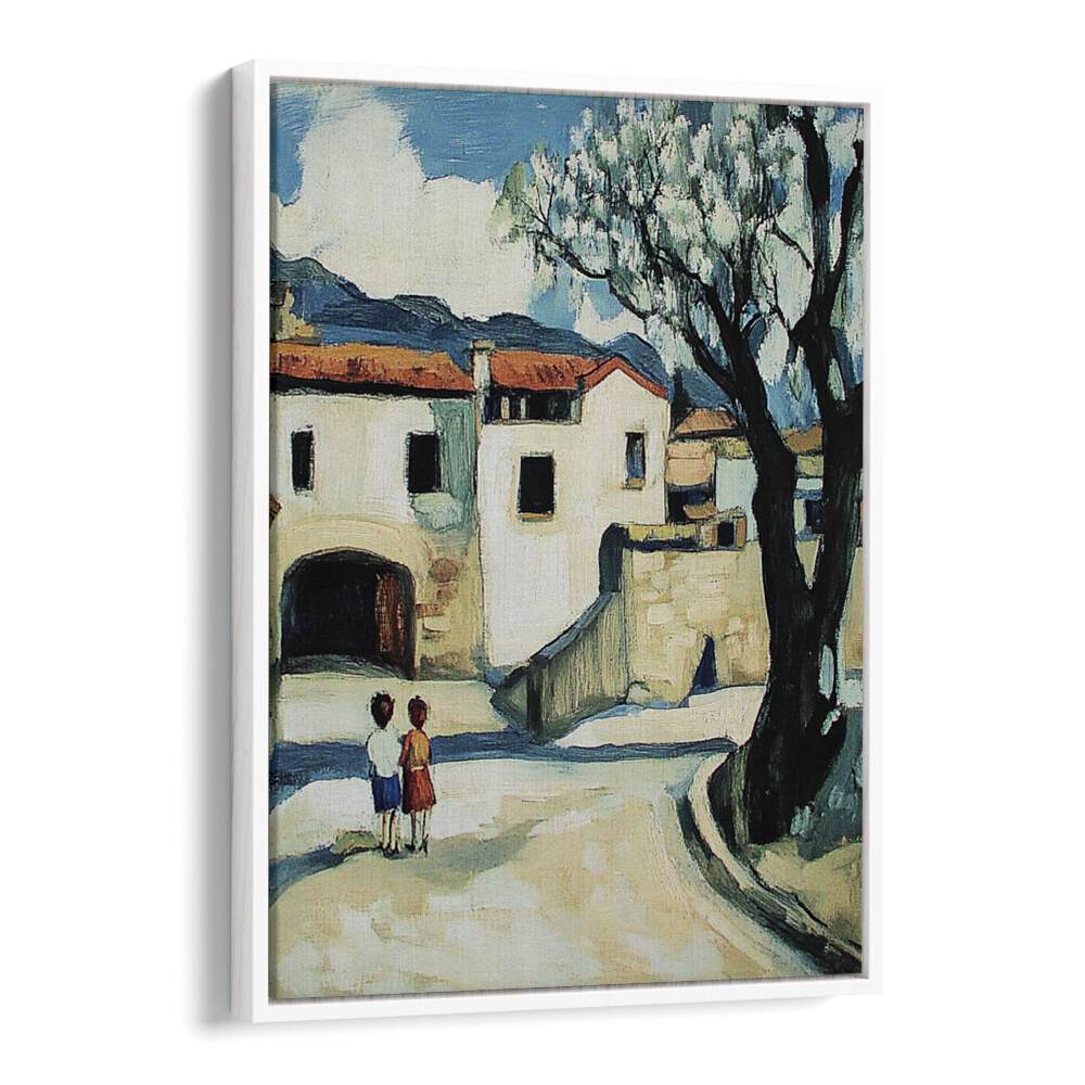 Children in the Street captures playful moments, bringing vibrant childhood imagination to life in artful decor.