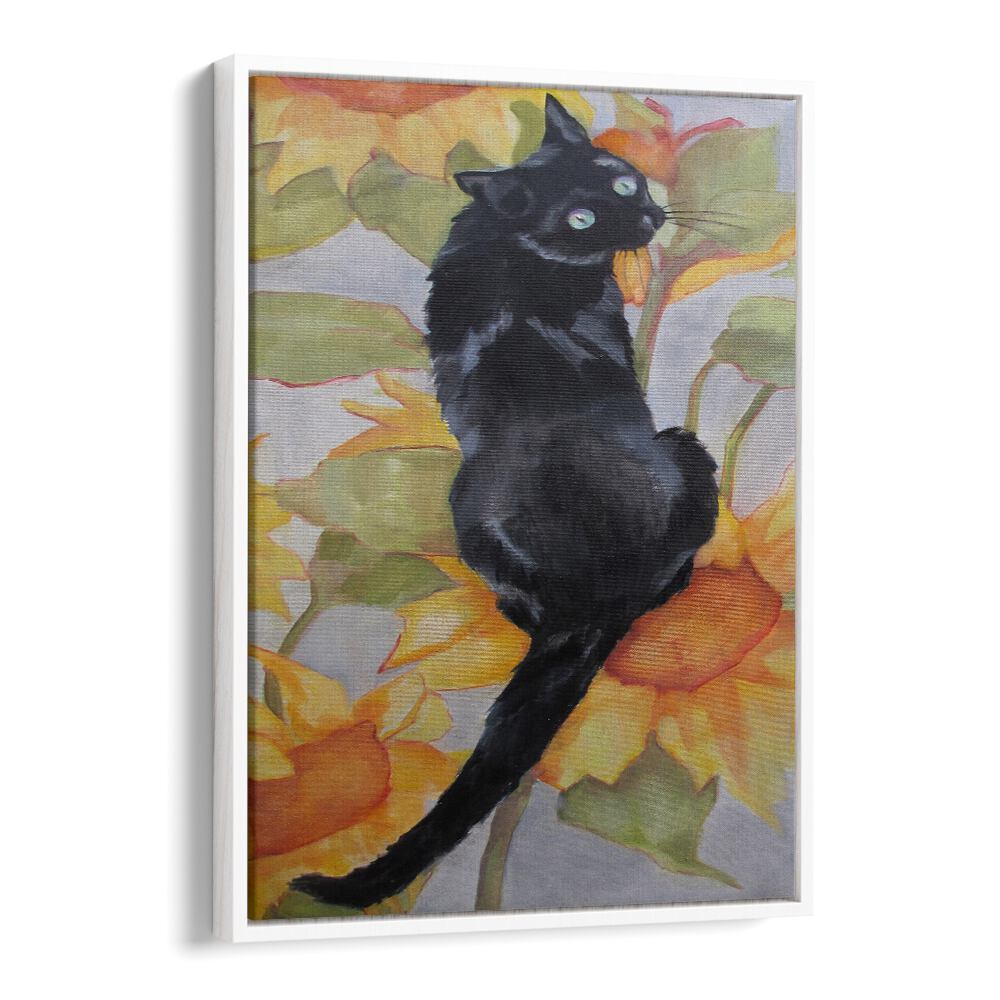 BLACK CAT , ANIMAL PAINTINGS