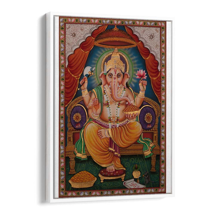 SHRI GANESHA II , INDIAN ART PAINTINGS