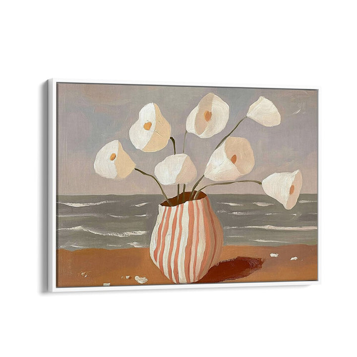 Vibrant artwork, BOATS IN THE HARBOR II, showcases serene harbor life, perfect for nautical-themed decor.