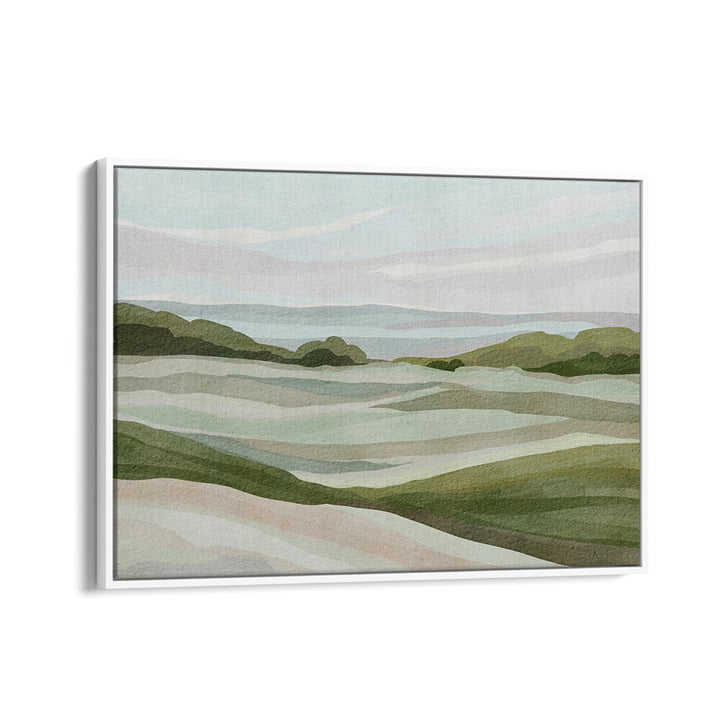 GREEN HILL VIEW II , LANDSCAPE PAINTINGS