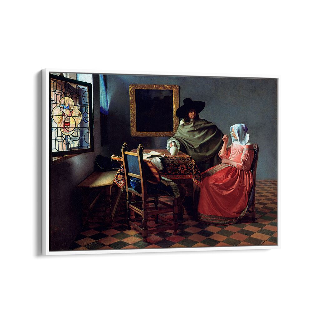 THE WINE GLASS (CA. 1658 –1660) BY JOHANNES VERMEER, VINTAGE PAINTINGS