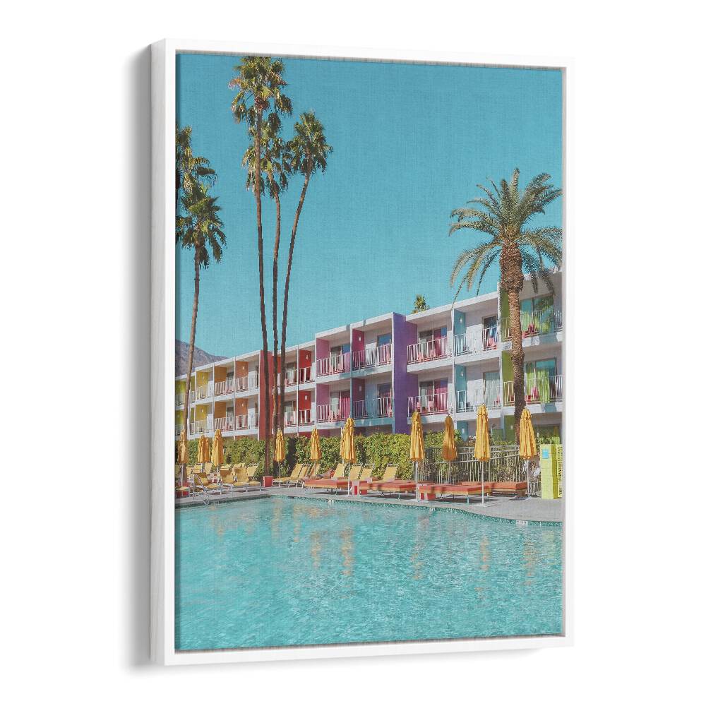 surreal painting - SAGUARO HOTEL POOLSIDE IN PALM SPRINGS by Asianmonk