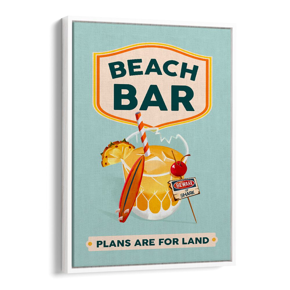 BEACH BAR SUMMER TROPICAL COCKTAIL BAR ART , BAR POSTERS , BAR ART PRINTS