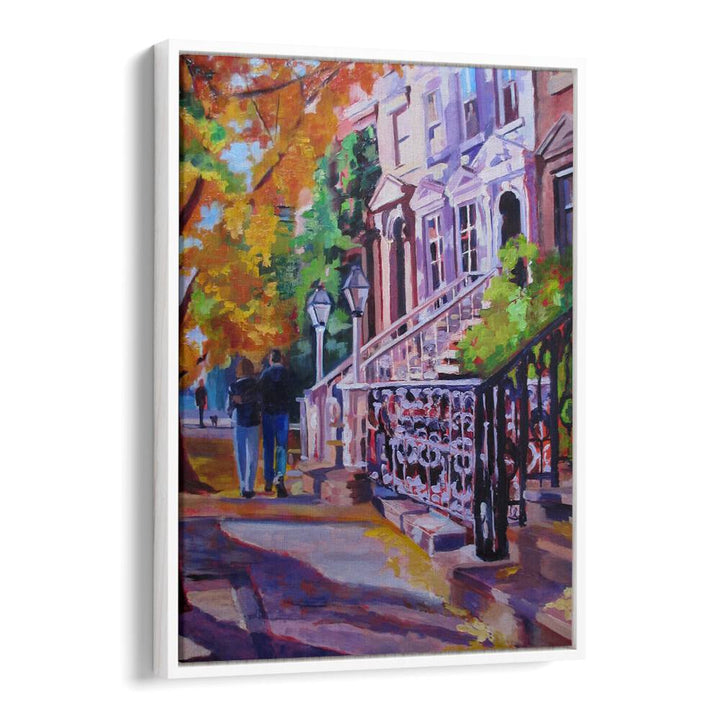 AUTUMN STROLL , LANDSCAPE PAINTINGS
