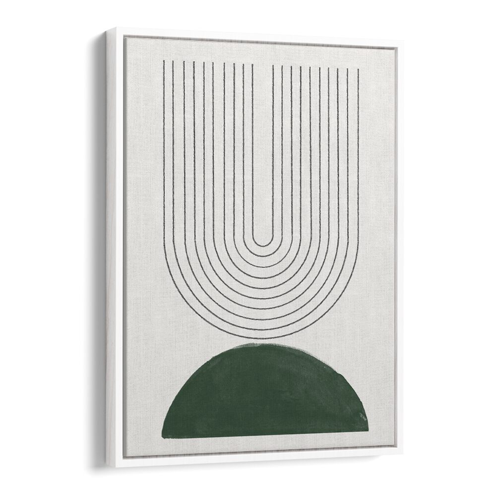 Stylish GREEN MODERN NO.5, GEOMETRIC ART PRINTS to enhance your living space with mid-century charm. Perfect decor choice!