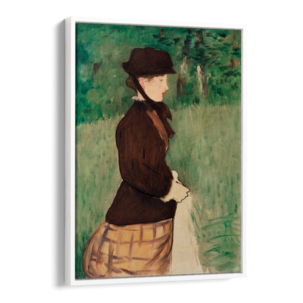 YOUNG WOMAN IN A GARDEN (JEUNE FEMME DANS UN JARDIN), (1879) BY EDOUARD MANET , VINTAGE PAINTINGS