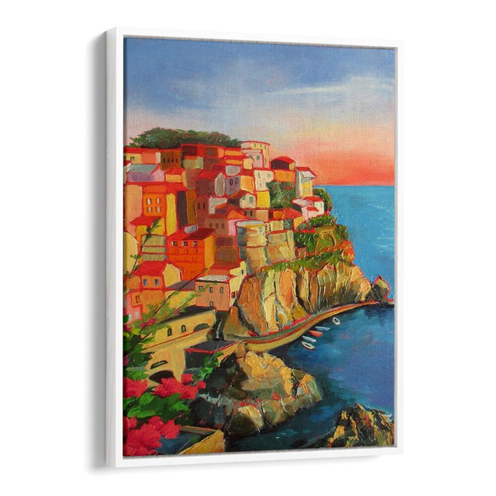 ONE OF FIVE IN CINQUE TERRE , LANDSCAPE PAINTINGS