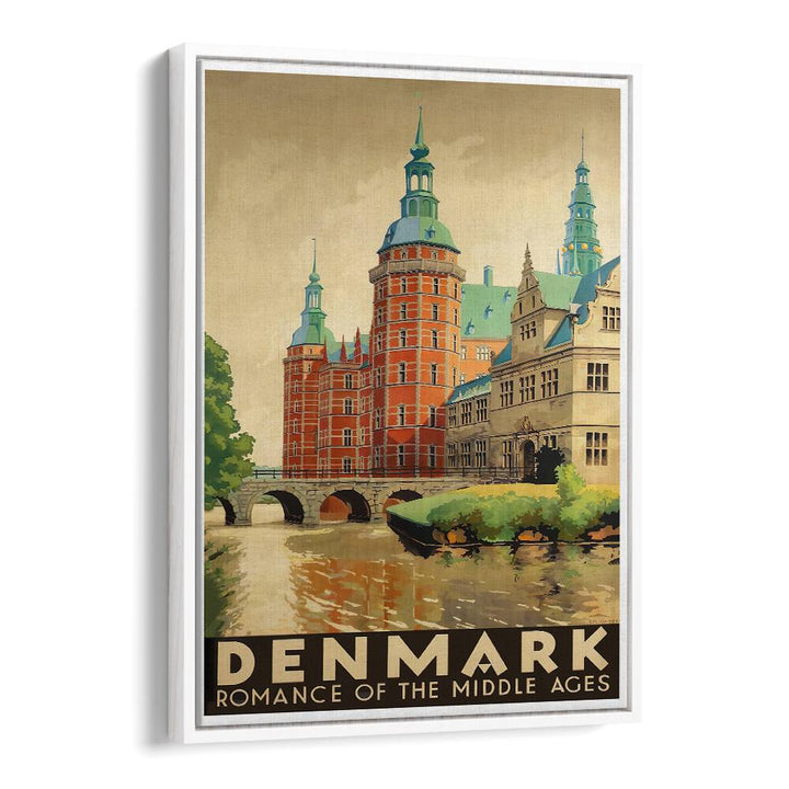 Stunning DENMARK I, VINTAGE TRAVEL POSTERS showcasing Denmark's romantic architecture and scenic beauty for your home.