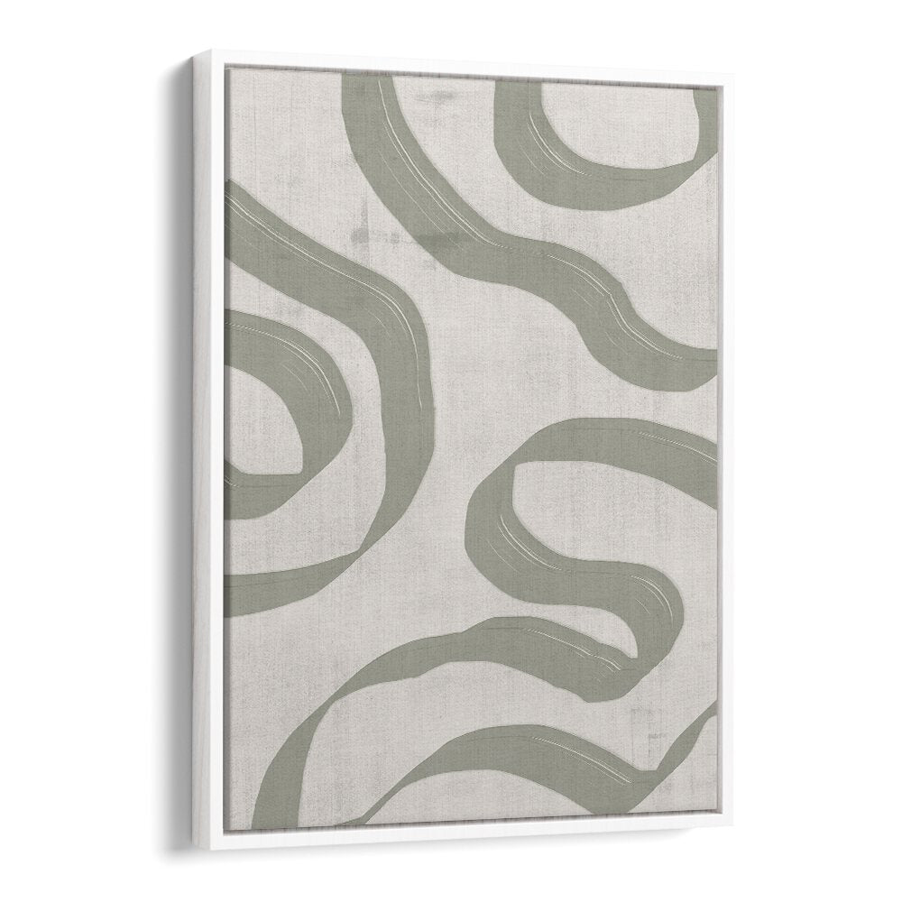 GREEN SAGE WAVES NO. 1 , ABSTRACT PAINTINGS