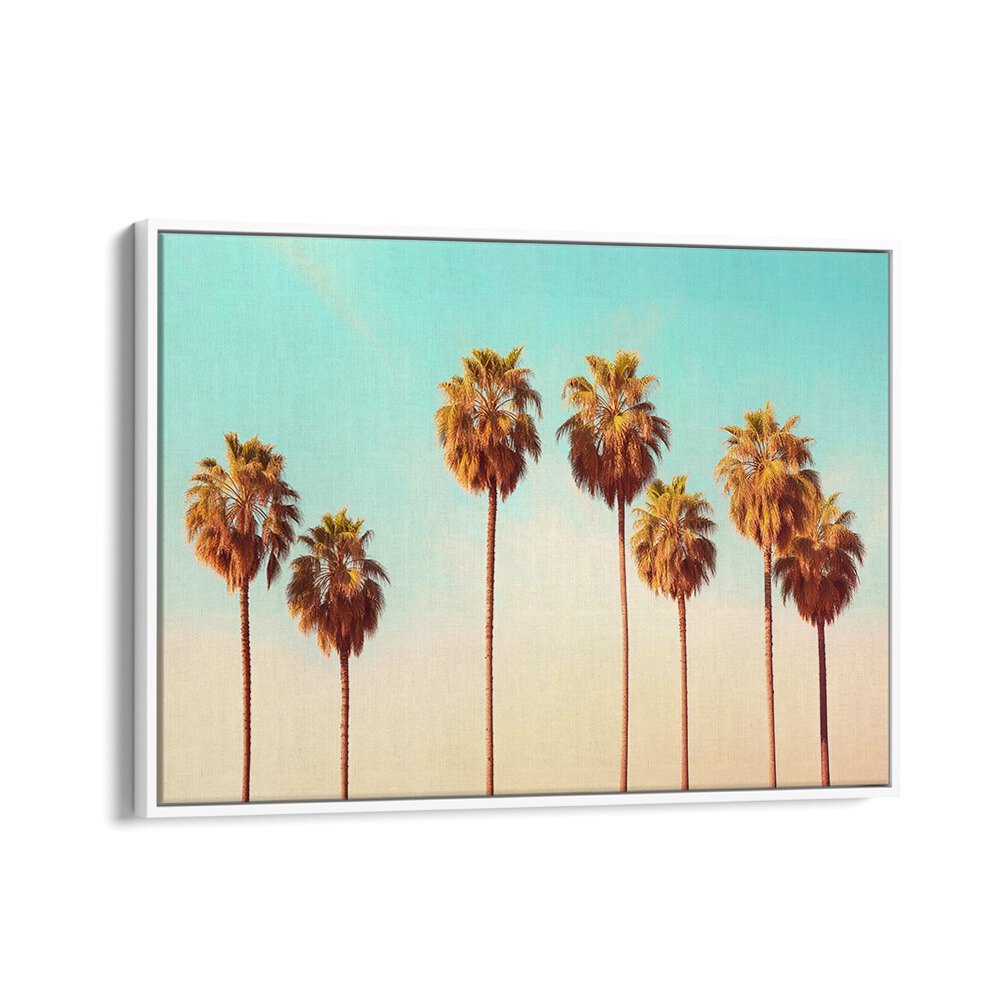 HOLLYWOOD PALMS, BEACH PAINTINGS capture a tropical oasis with vibrant palm trees, perfect for home decor.