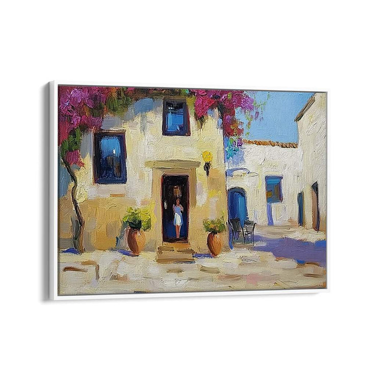 Elegant MALLORCA II handbag displayed against a vibrant, artistic background, showcasing luxury and style.