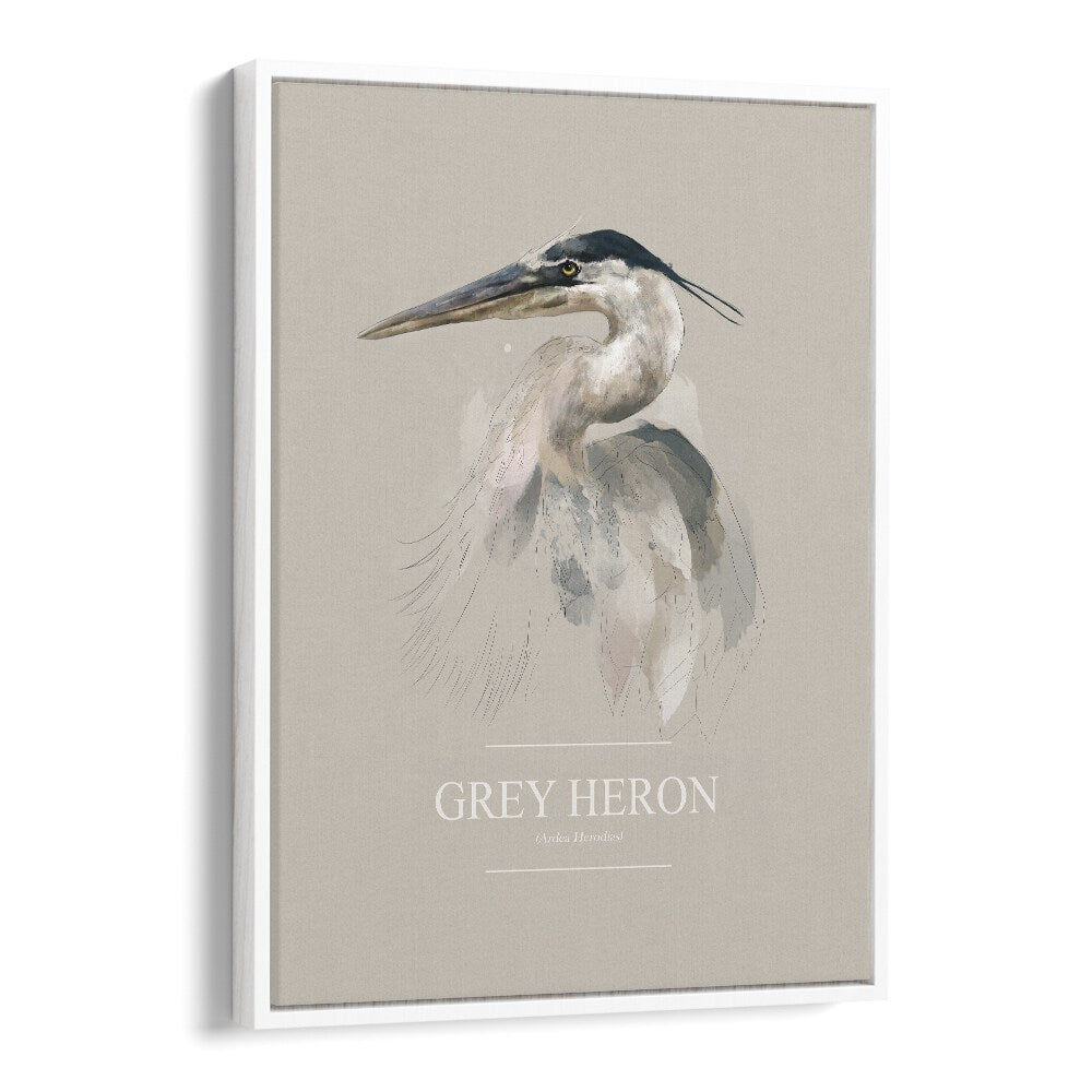 Ohara Koson painting - GREY HERON by Asianmonk