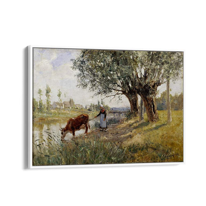 COUNTRYSIDE NEAR GREZ-SUR-LOING (1889) , VINTAGE PAINTINGS