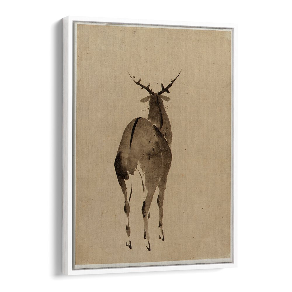 DEER BY KATSUSHIKA HOKUSAI, JAPANESE PAINTINGS