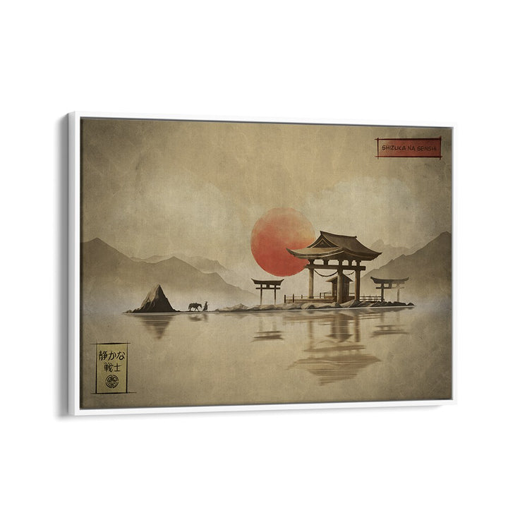 Tranquil SHIZUKA NA SENSH, JAPANESE PAINTINGS, showcasing serene landscapes and elegant architecture for your space.