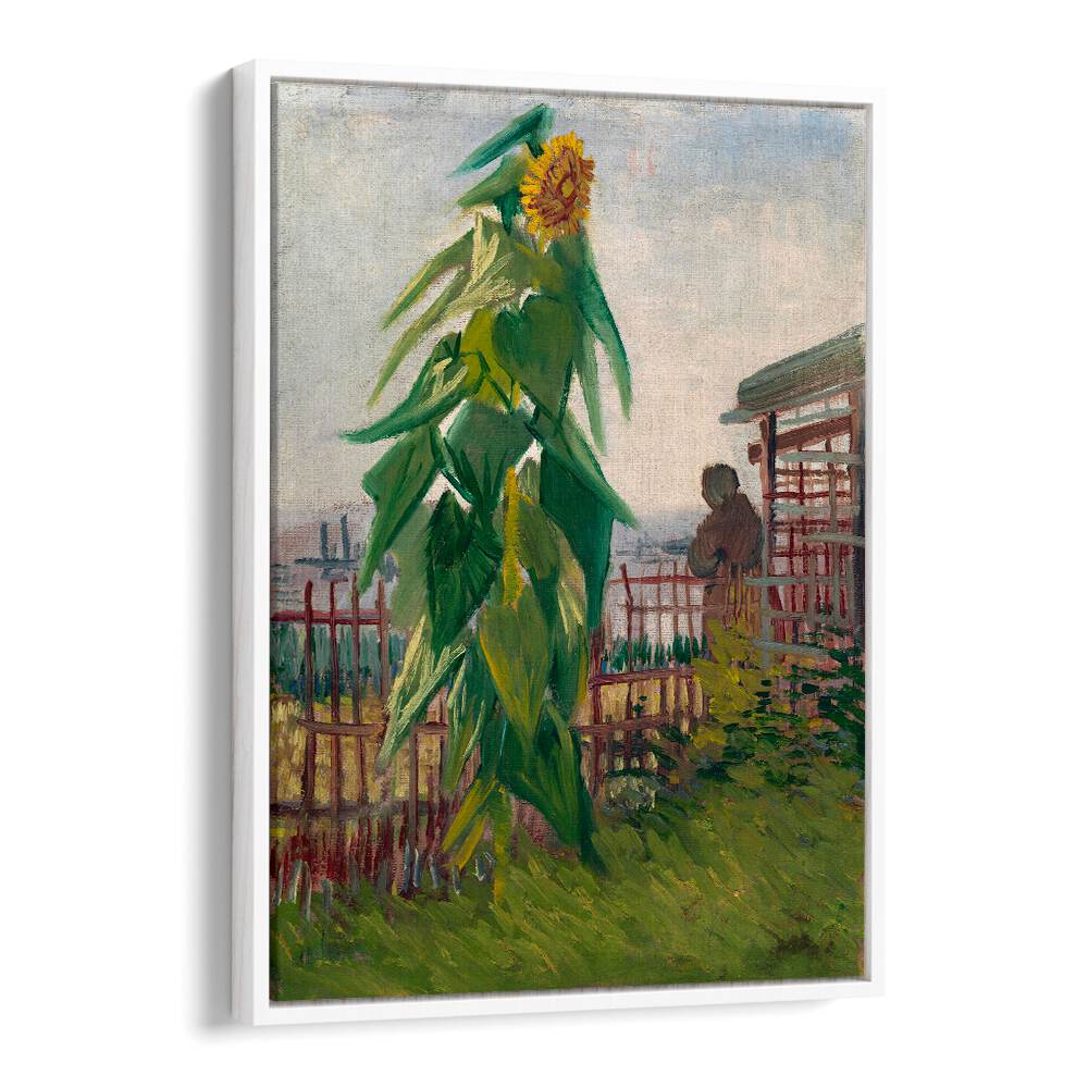 VINCENT VAN GOGH'S ALLOTMENT WITH SUNFLOWER (1887) ,  VINTAGE PAINTINGS