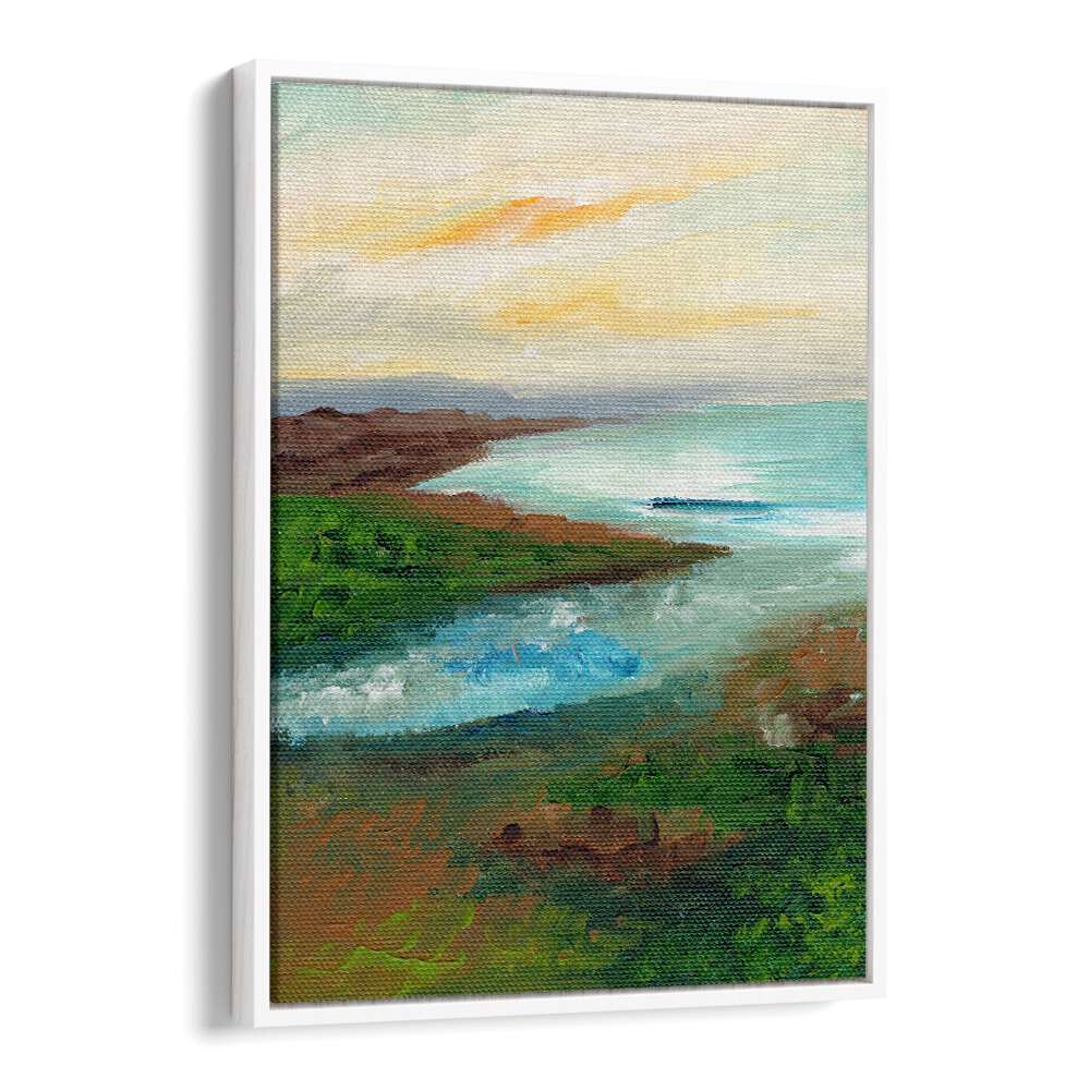 COASTAL SCAPE , LANDSCAPE PAINTINGS