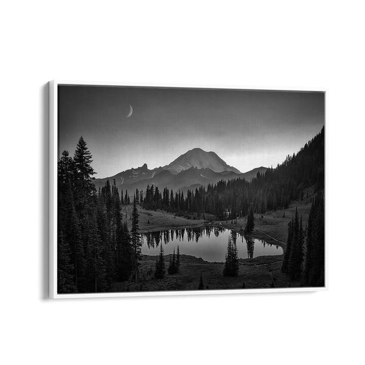 Breathtaking MT. RAINIER, PHOTOGRAPHY PRINTS showcasing stunning landscapes and serene reflections in black and white.