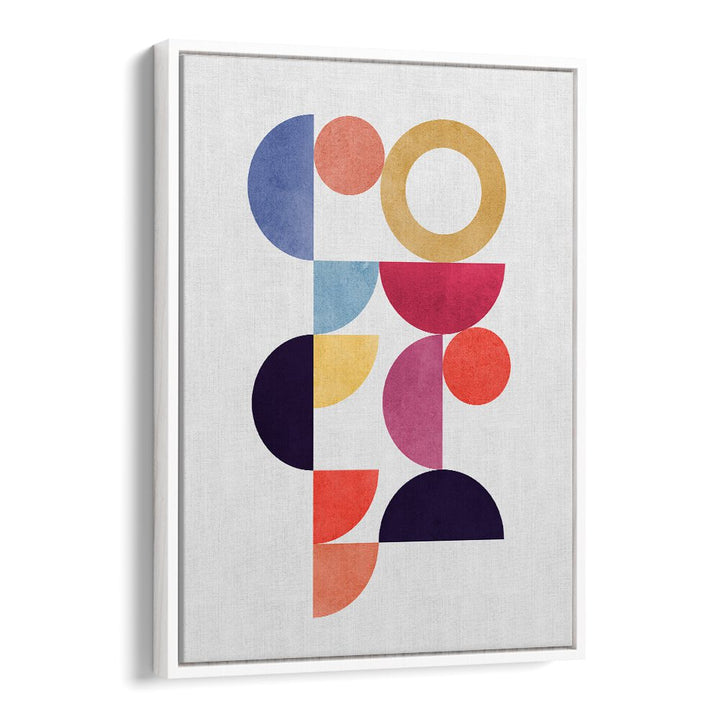 CIRCLES IN HARMONY VII, GEOMETRIC ART PRINTS showcase vibrant shapes, enhancing your space and mind-body harmony.