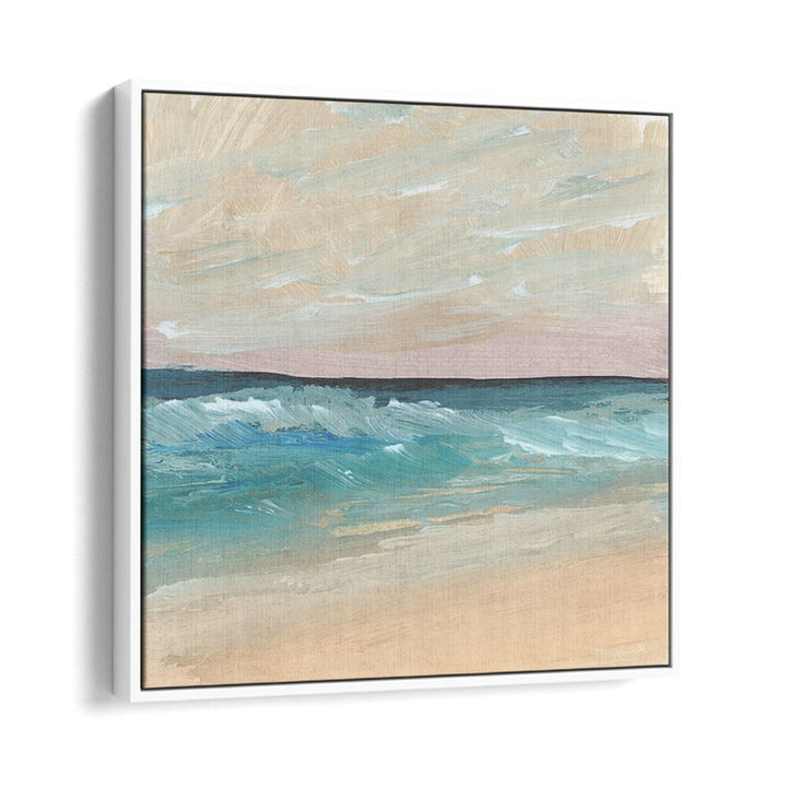 Serene BAY WAVES, ABSTRACT PAINTINGS capture ocean beauty with vibrant colors, perfect for elegant home decor.