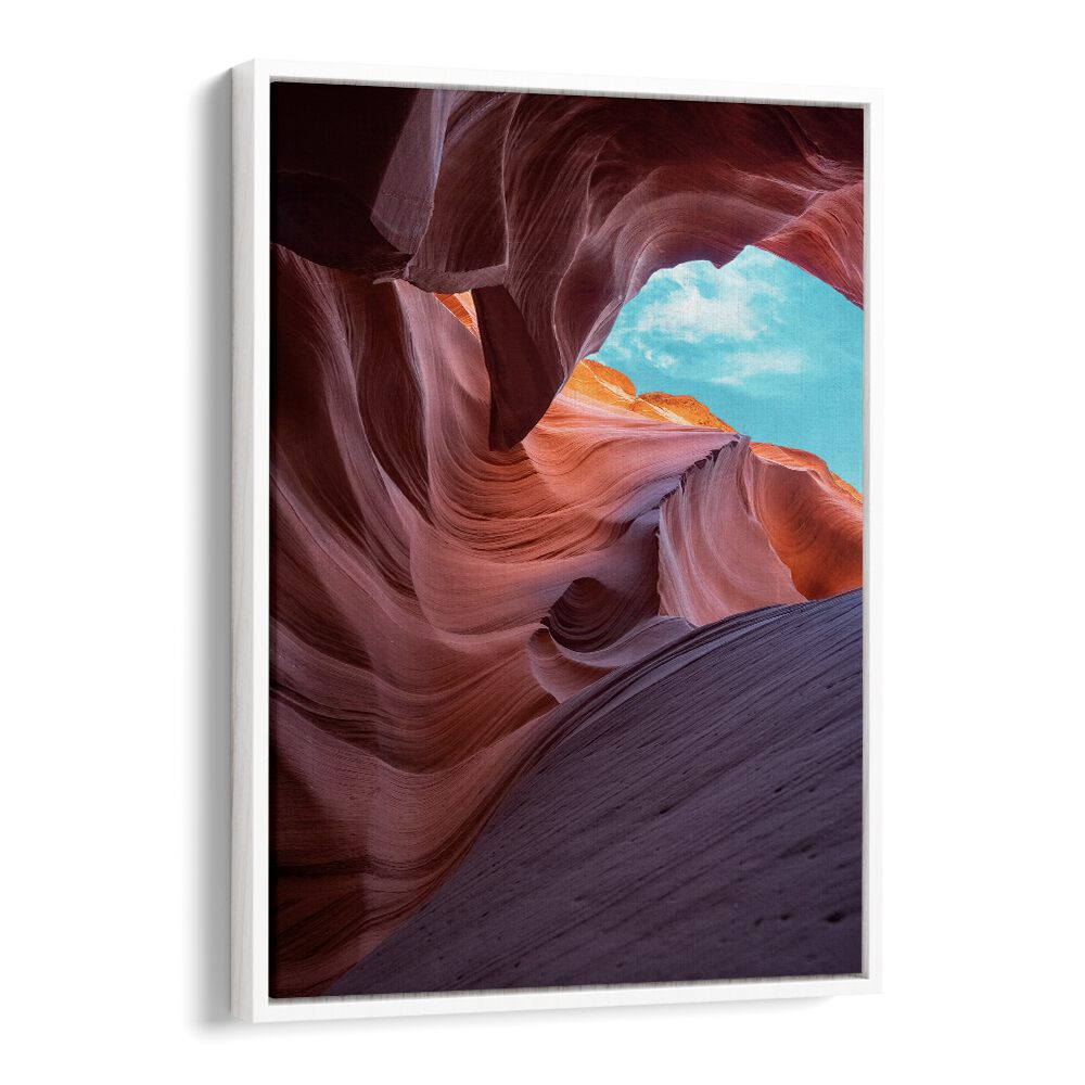 Breathtaking ANTELOPE CANYON, LANDSCAPE PAINTINGS showcasing vibrant red rock formations and stunning passageways.