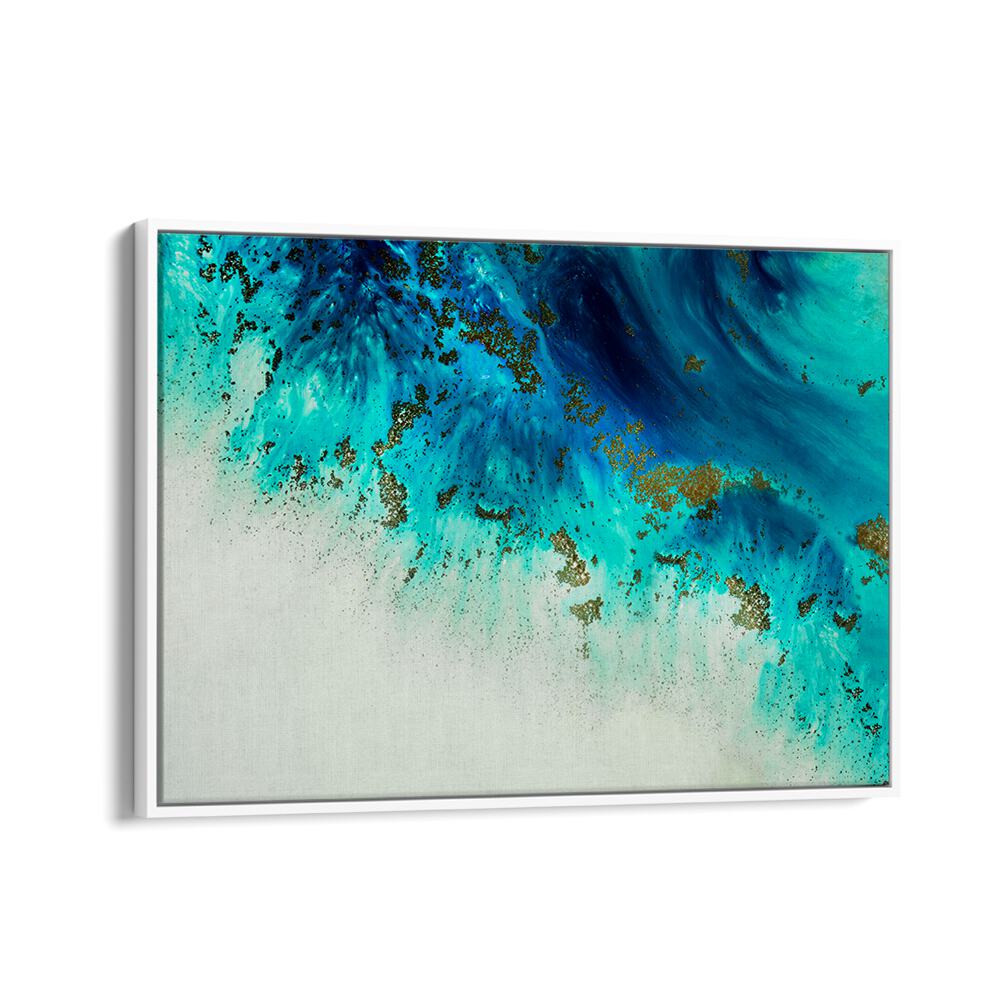 Vibrant Abstract Ocean painting showcasing dynamic textures and hues, perfect for enhancing any space with stunning artistry.