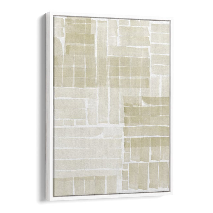 Neutral Tangle Grid II, abstract paintings featuring soft tones and geometric shapes for modern decor enhancement.