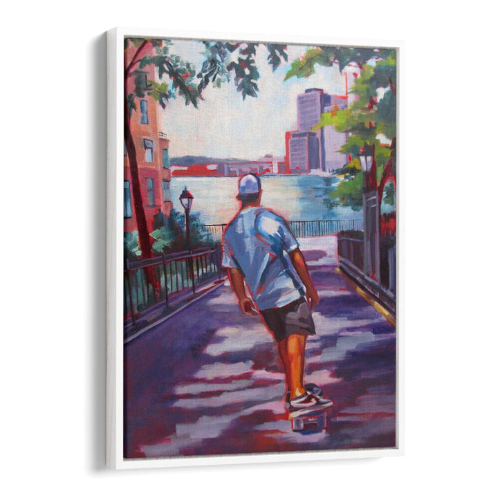 FLYING TOWARD WALL STREET , PORTRAITS & FIGURATIVE ILLUSTRATIONS