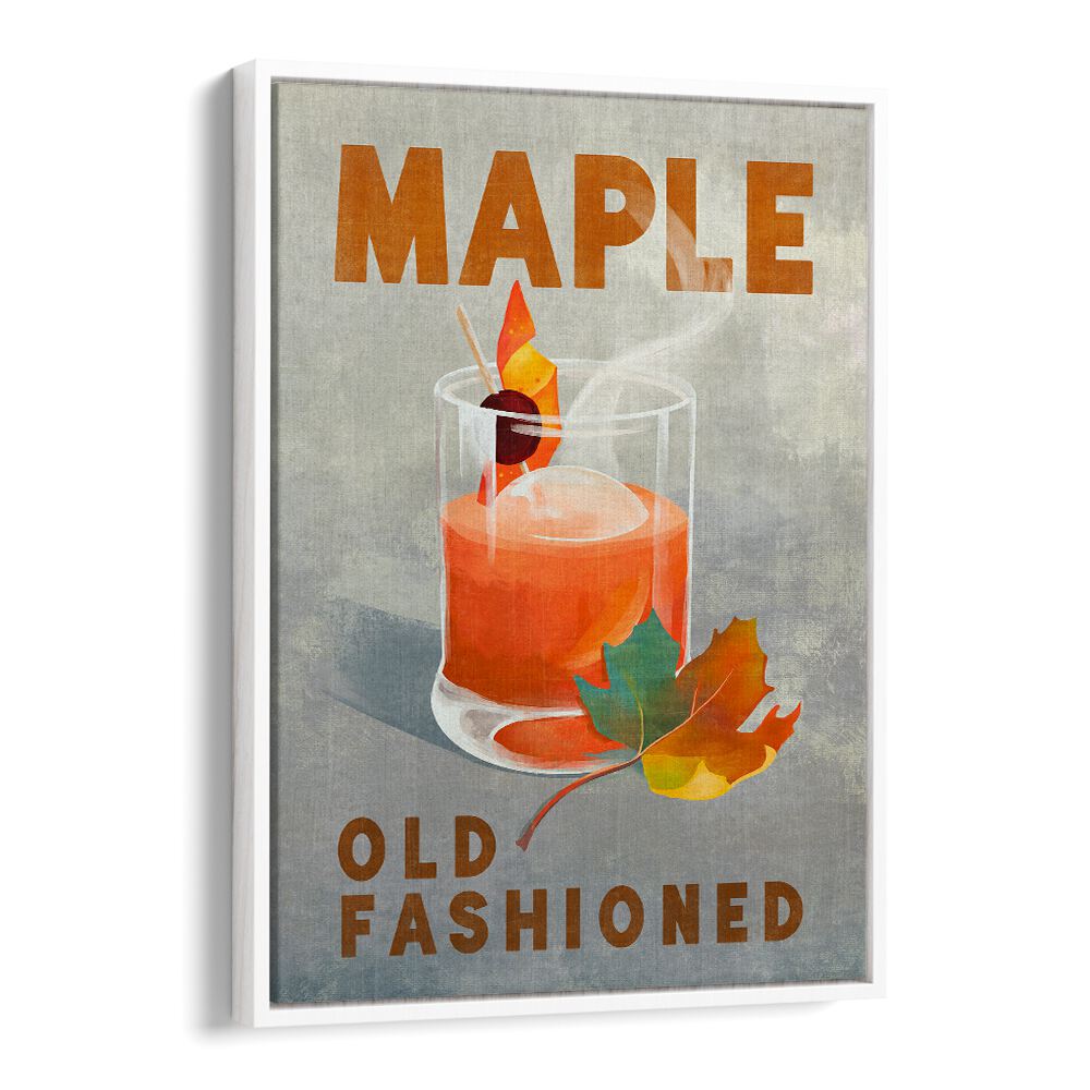 MAPLE OLD FASHIONED COCKTAIL BY THE WHISKEY GINGER , BAR POSTERS , BAR ART PRINTS