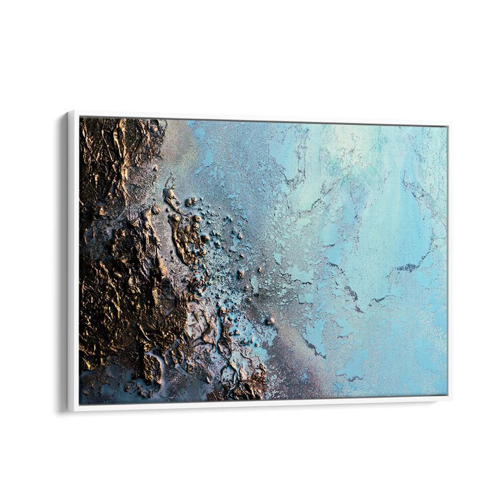 COASTAL - MISTY WATERS, ABSTRACT PAINTINGS feature vibrant colors and fluid forms, enhancing any space with tranquility.