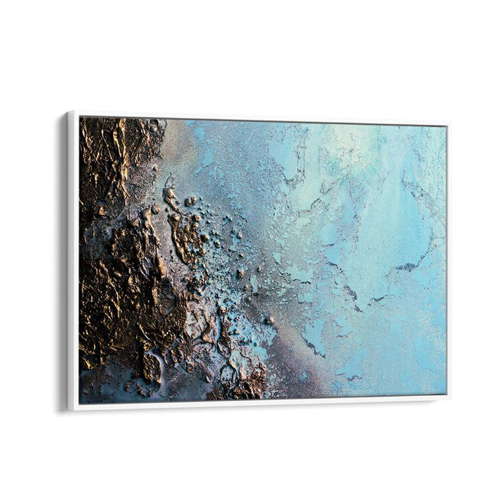 COASTAL - MISTY WATERS, ABSTRACT PAINTINGS feature vibrant colors and fluid forms, enhancing any space with tranquility.
