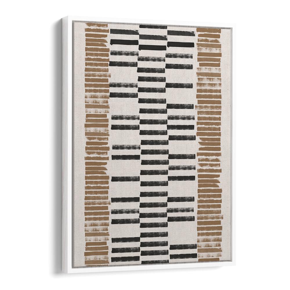LINO CUT PATTERN NO.2, GEOMETRIC ART PRINTS showcase modern elegance with bold black and brown abstract designs.