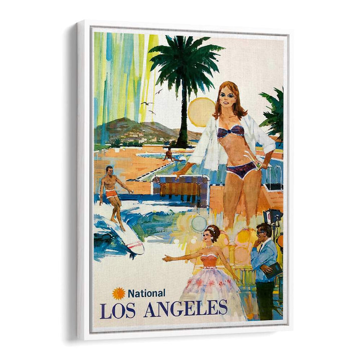 Vibrant LOS ANGELES I, VINTAGE TRAVEL POSTERS capturing the city's culture and landscapes for your home decor.