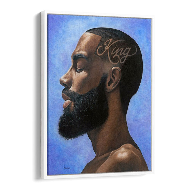 Stylish portrait showcasing "KING, AFRICAN ART PAINTINGS," perfect for adding power and sophistication to any space.