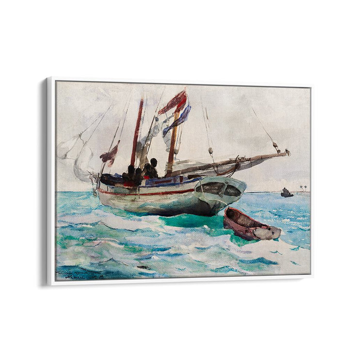 SCHOONER–NASSAU (CA. 1888–1889) ,  VINTAGE PAINTINGS