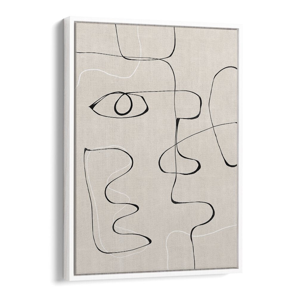 Stunning ABSTRACT FACE NO II, LINE ART PAINTINGS adds modern elegance to your home decor with captivating lines.