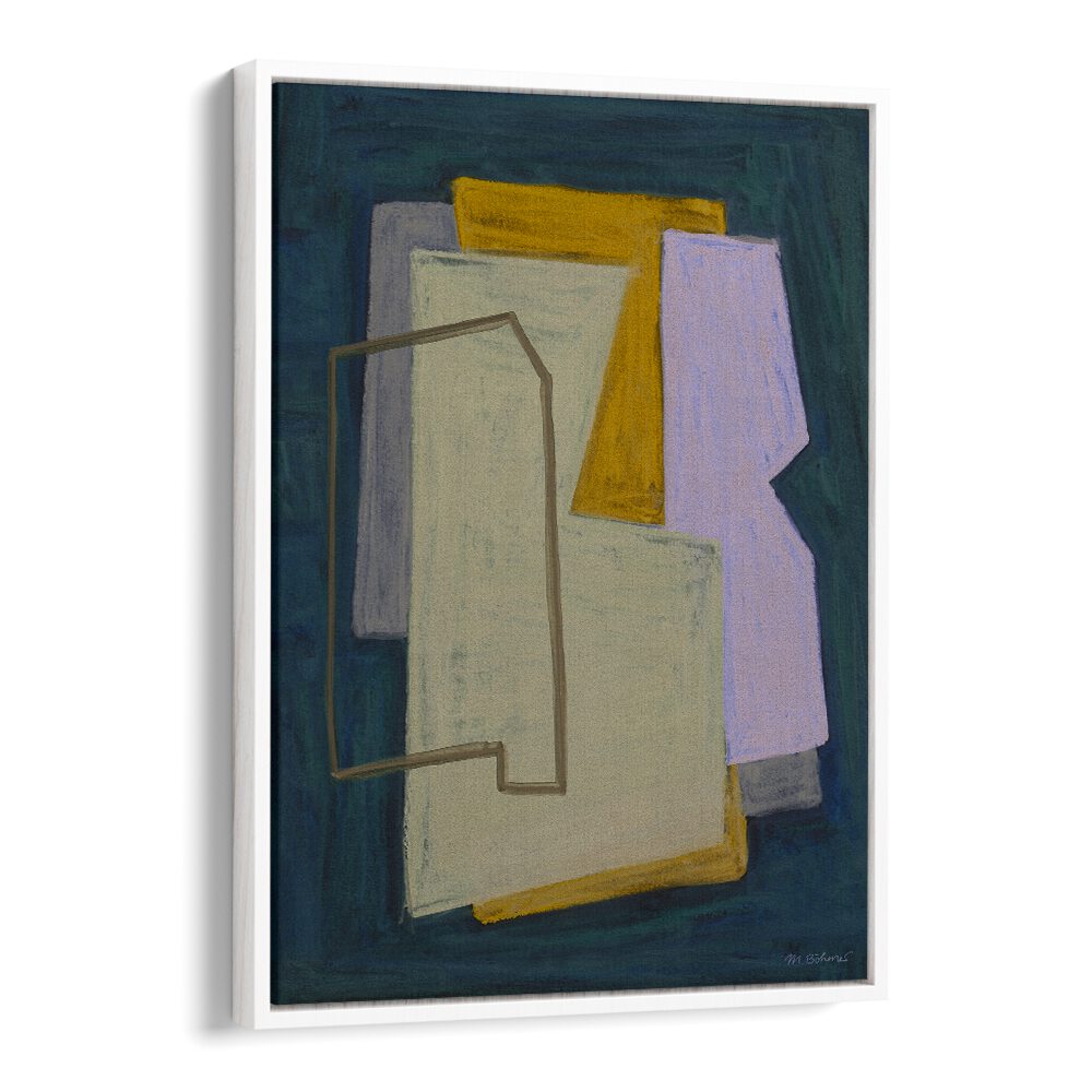 CHALK AND SHAPES I , ABSTRACT PAINTINGS