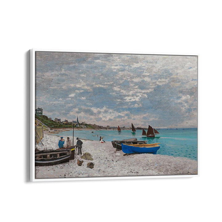 THE BEACH AT SAINTE-ADRESSE (1867) , VINTAGE PAINTINGS