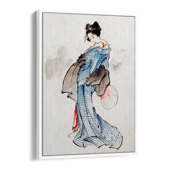 JAPANESE WOMAN (1760-1849) VINTAGE UKIYO-E STYLE BY KATSUSHIKA HOKUSAI, JAPANESE PAINTINGS