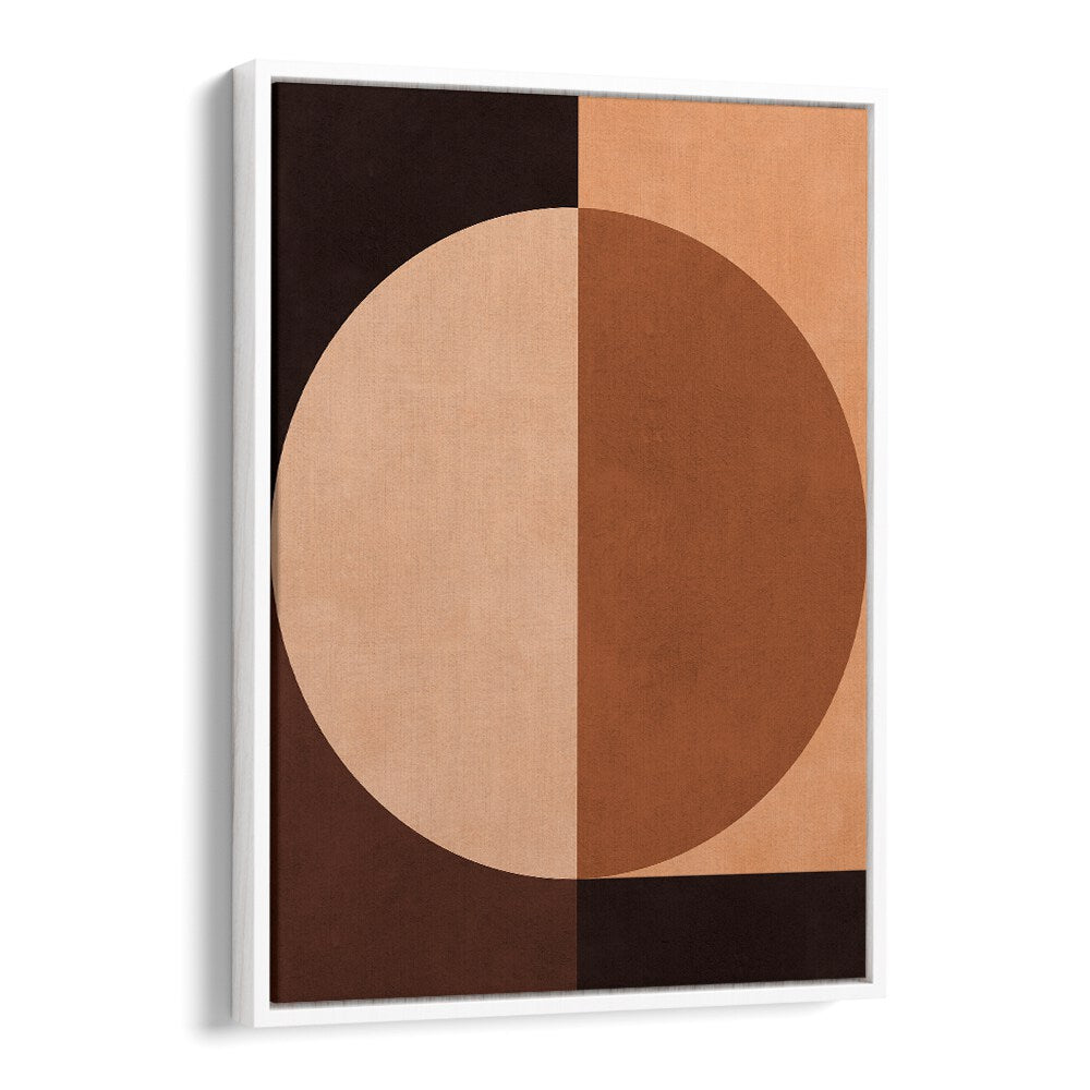 BROWN GEOMETRY III , ABSTRACT PAINTINGS , ABSTRACT ART PRINTS