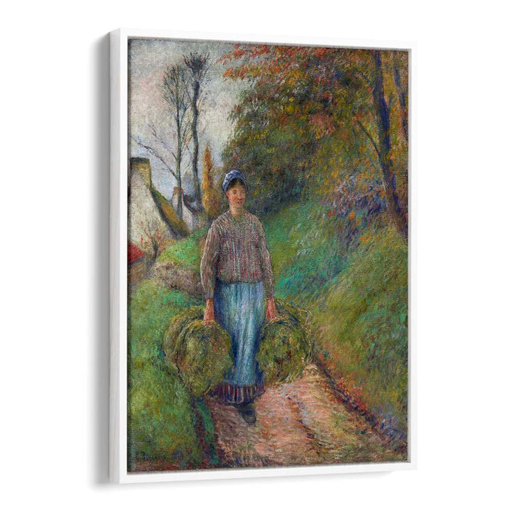 PEASANT WOMAN CARRYING TWO BUNDLES OF HAY (1883)  , VINTAGE PAINTINGS