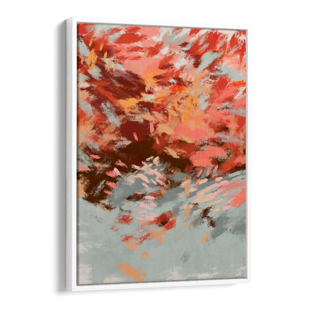 Vibrant autumn hues in AUTUMN SHADOWS II, ABSTRACT PAINTINGS, perfect for adding warmth to any space.