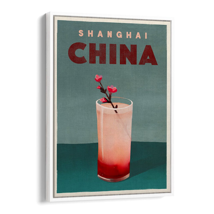 TRAVEL POSTER COCKTAIL SHANGHAI CHINA BY THE WHISKEY GINGER ,BAR POSTERS , BAR ART PRINTS