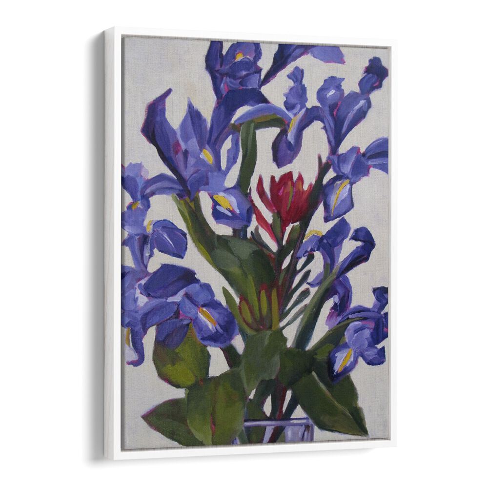 IRIS DESIGN , FLORAL FLOWER PAINTINGS