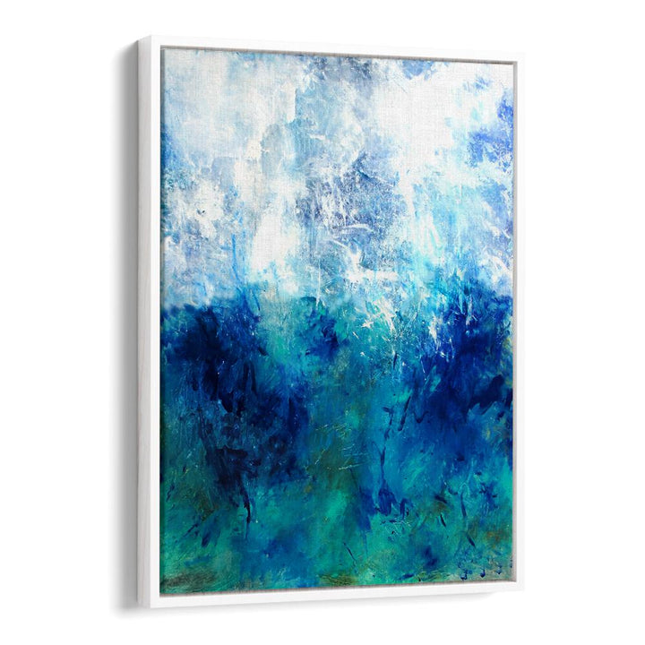 Transform your space with ABSTRACTION DESIGN V, a captivating piece in abstract paintings featuring vibrant blues.