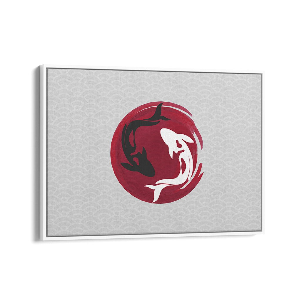 Elegant KOI LOVE II, JAPANESE PAINTINGS featuring serene koi fish, symbolizing love and perseverance in stunning design.