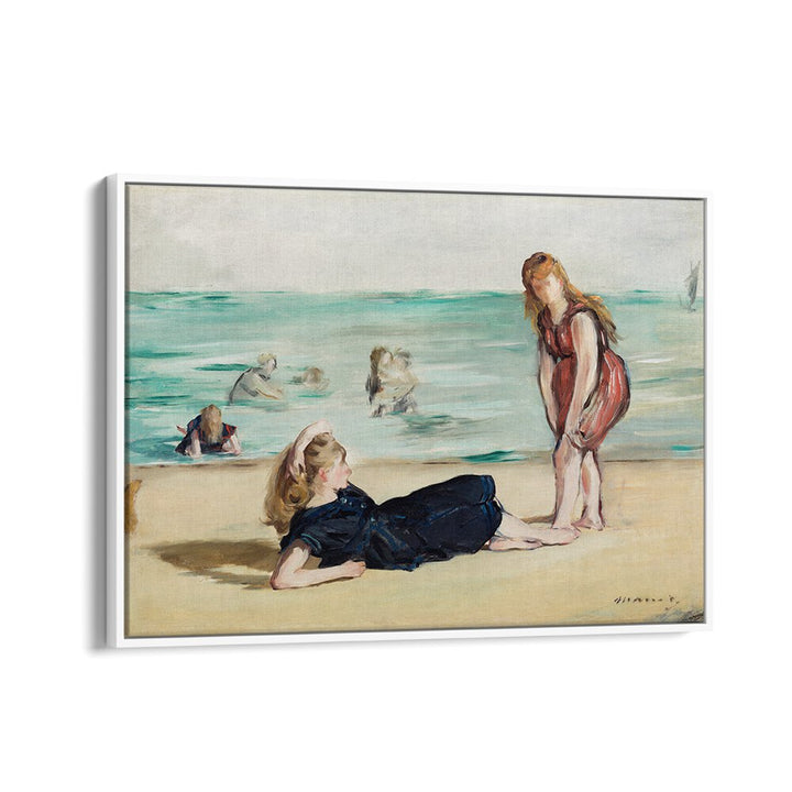 ON THE BEACH (1868) BY EDOUARD MANET , VINTAGE PAINTINGS