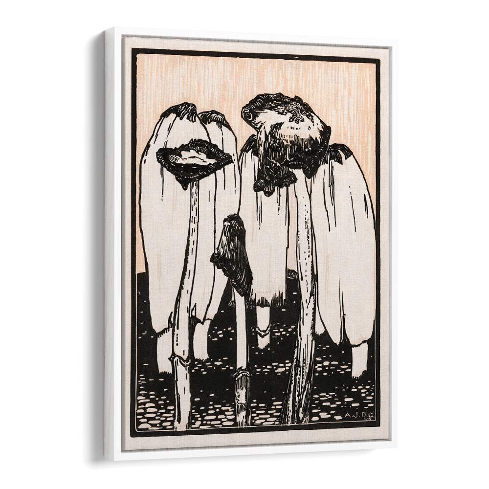 INK MUSHROOMS (1915)  , VINTAGE PAINTINGS